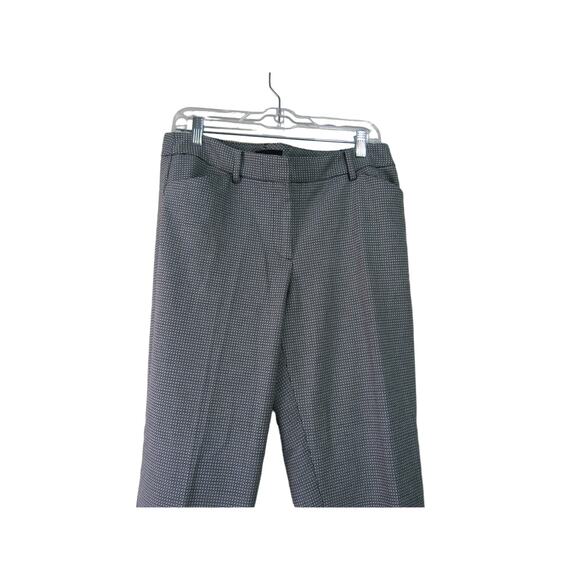 Talbots Hampshire Ankle Black/Whit Square Geometric Tapered Pants Womens size 8 - Picture 3 of 10